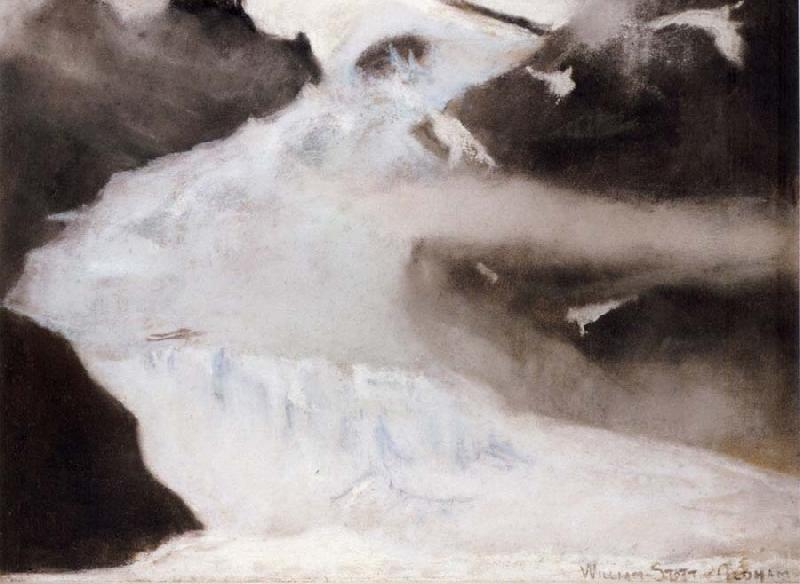 William Stott of Oldham Ice River Sweden oil painting art